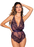 DG11815 LACE ROMPER with EYELASH LACE TRIM