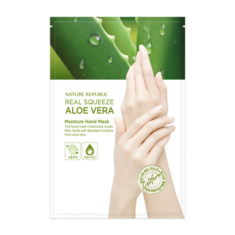 REAL SQUEEZE ALOE VERA MOISTURE HAND MASK