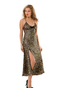 TRJ1718 LEOPARD LONG NIGHTDRESS